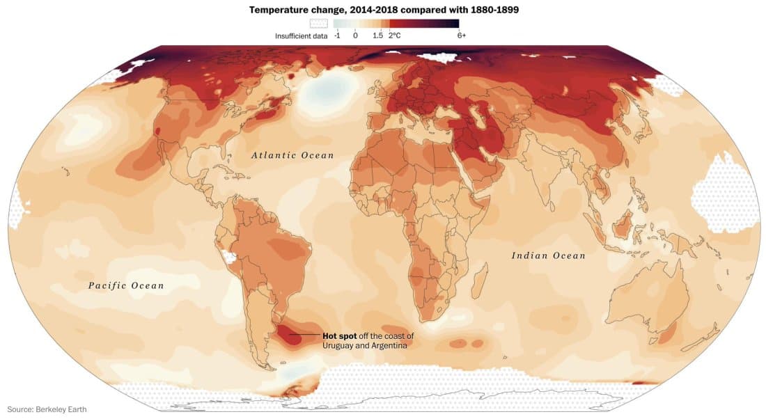 local warming map